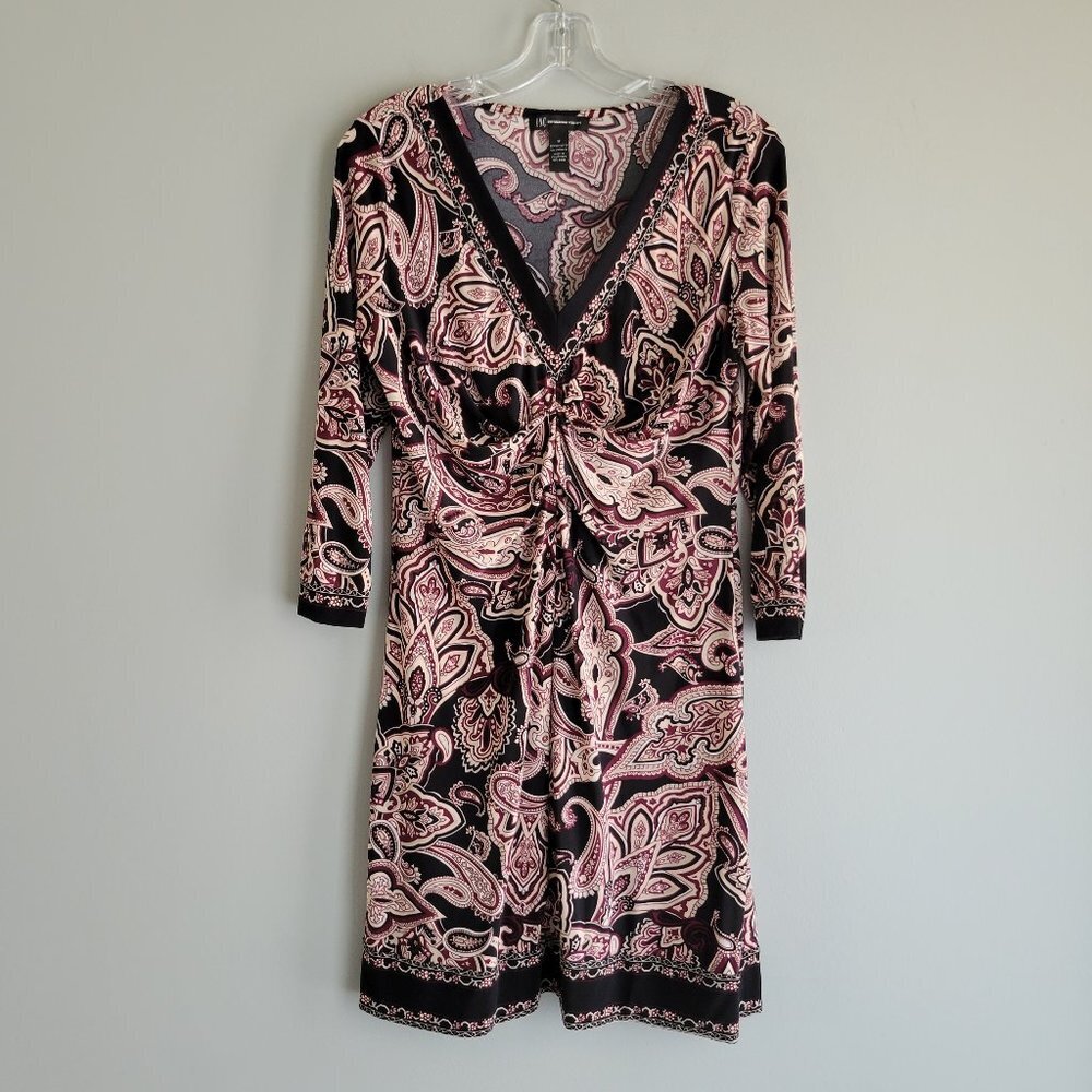 INC International Concepts Long Sleeve Dress Sz M